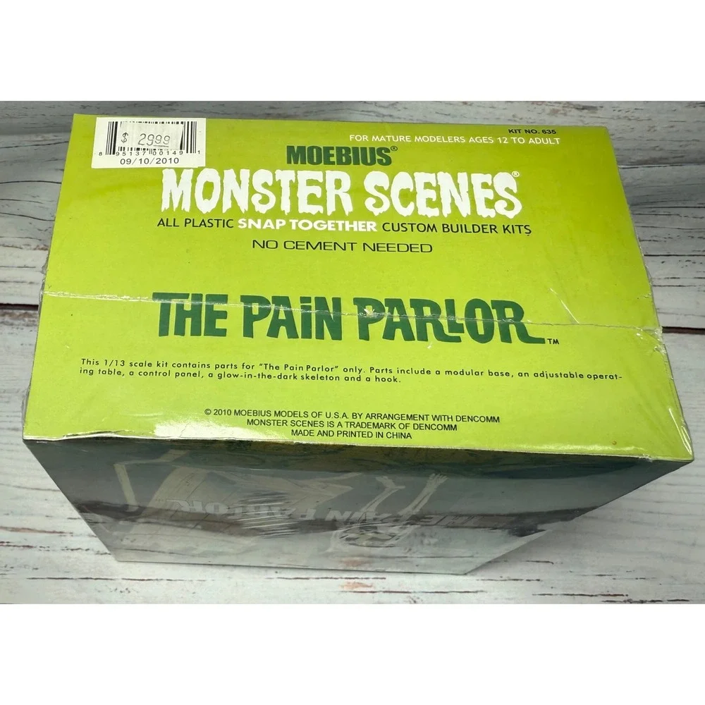 Moebius Models Monster Scenes The Pain Parlor, Mr Deadly and Frankenstein 3 lot